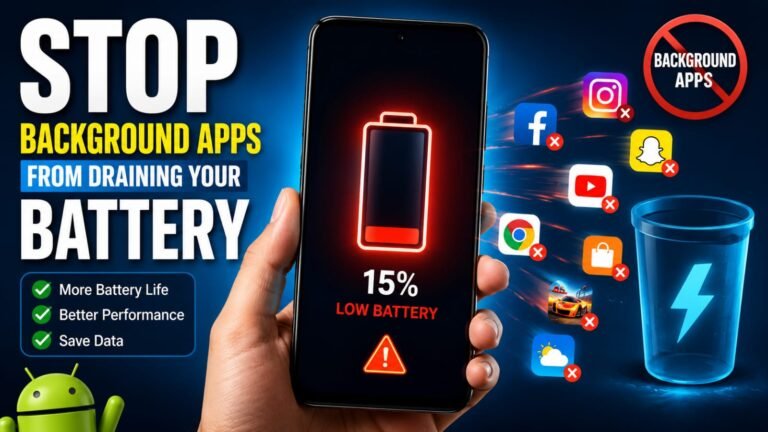 : Learn how to stop background apps from draining your battery on Android. Find the culprits and restrict them with simple, built-in settings to boost battery life.